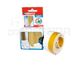 VEDAÇAO PORTA PVC EXTNSIVEL 1Metro 1400/18 BRANCO GEKO